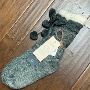 Quagga green label slipper socks - green